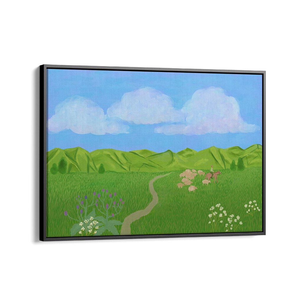 SUMMER JOURNEY , LANDSCAPE ART PRINTS , LANDSCAPE PAINTINGS