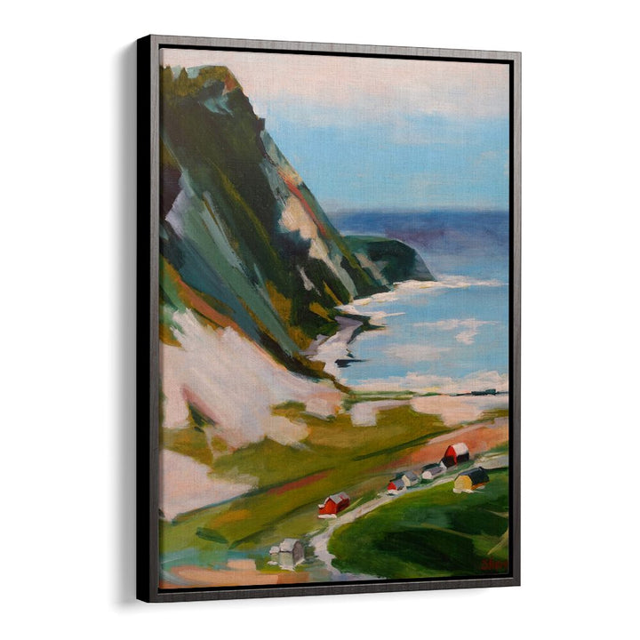 NORWEGIAN TOWN , LANDSCAPE PAINTINGS