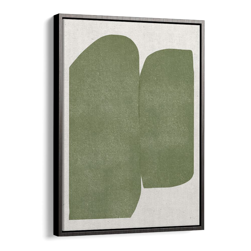 GREEN PAPER CUT MODERN , ABSTRACT PAINTINGS