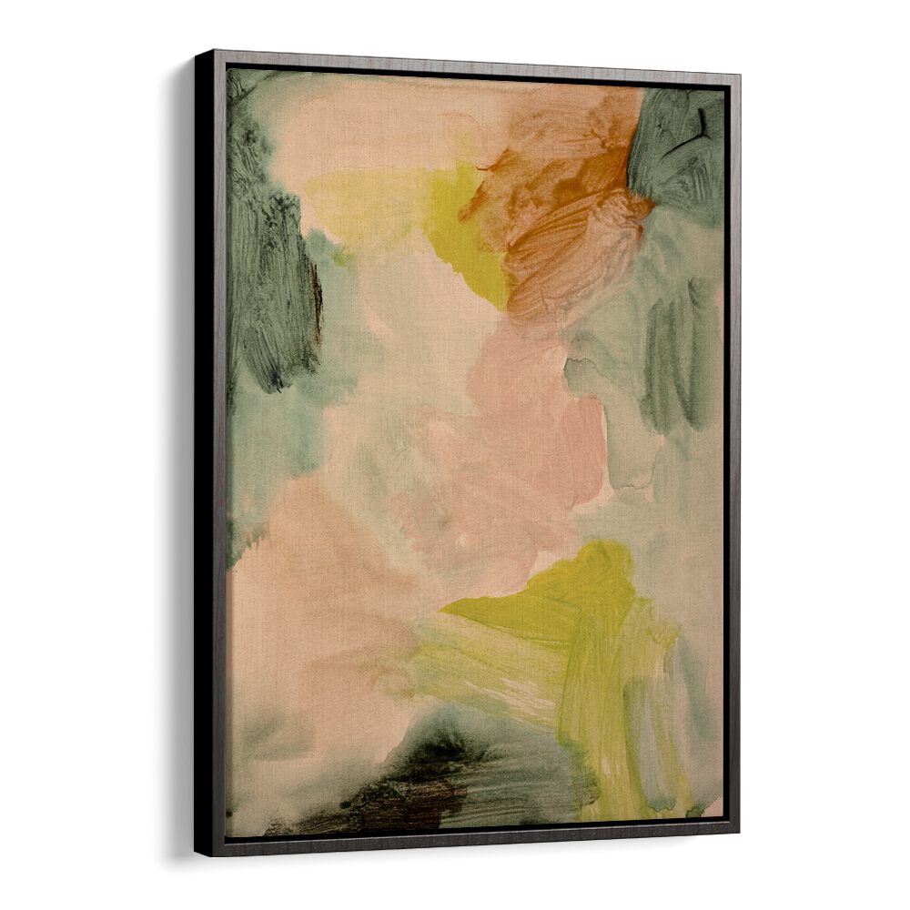 Colorful abstract painting titled "UNDER THE TREES, ABSTRACT PAINTINGS," perfect for modern home decor.