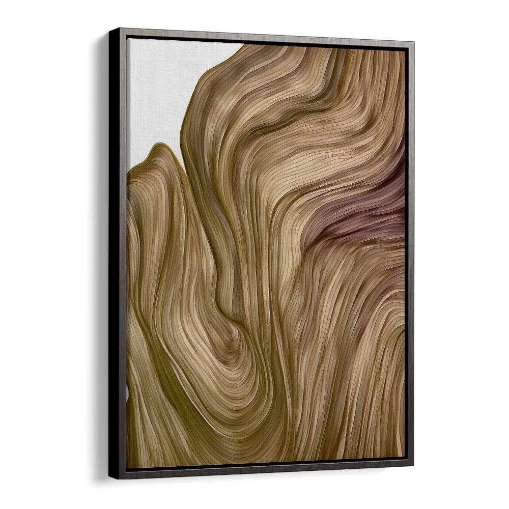 Elegant NATURE LINE IV, ABSTRACT PAINTINGS featuring flowing textures in earthy tones, perfect for modern decor.
