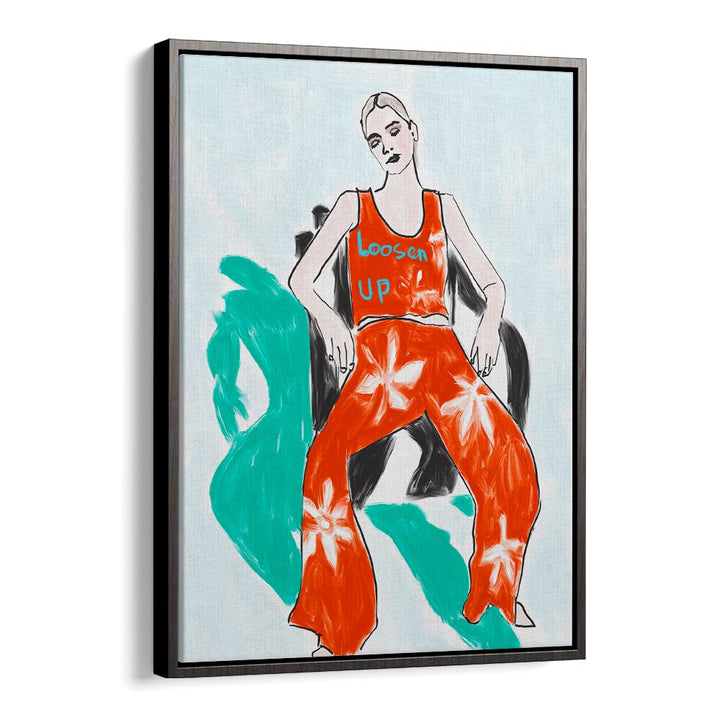 Stylish RELAXED FIGURE, PORTRAITS artwork in vibrant colors, capturing elegance and emotional depth for your space.