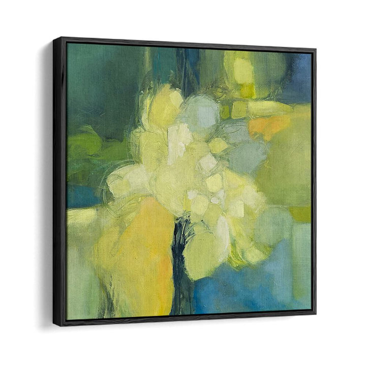 Elegant OLIVE DREAMS, ABSTRACT PAINTINGS showcase calming olive hues, enhancing modern bedroom aesthetics.