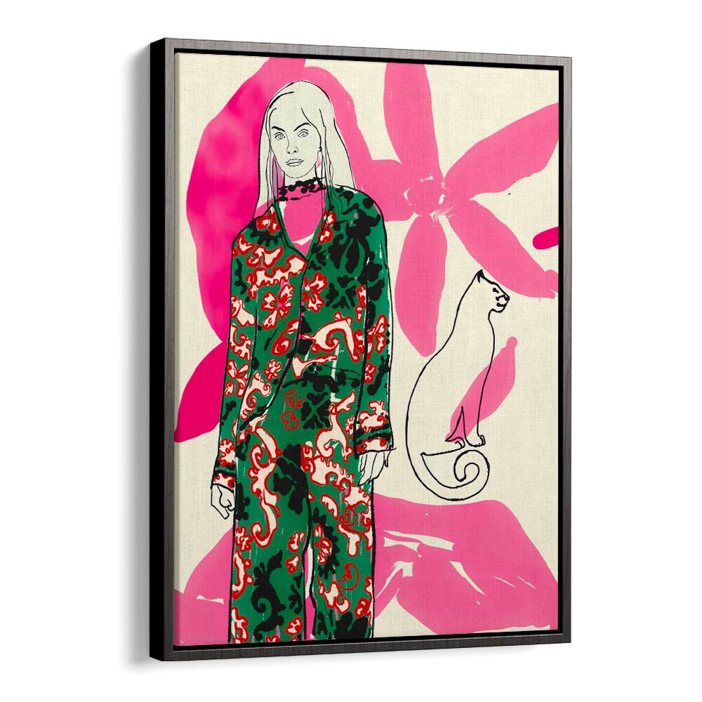 Bold fashion meets art in CATWALK NO III, PORTRAITS, featuring striking illustrations and vibrant colors.