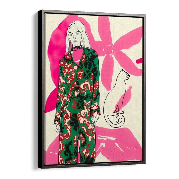 Bold fashion meets art in CATWALK NO III, PORTRAITS, featuring striking illustrations and vibrant colors.