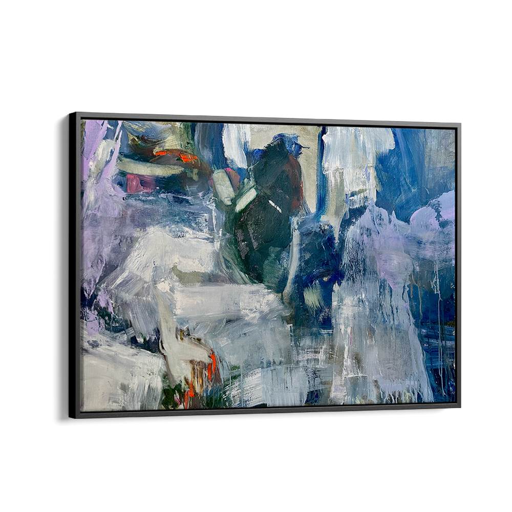 Vibrant BLOOM BLUE, ABSTRACT PAINTINGS enhance your home décor with modern elegance and artistic flair.