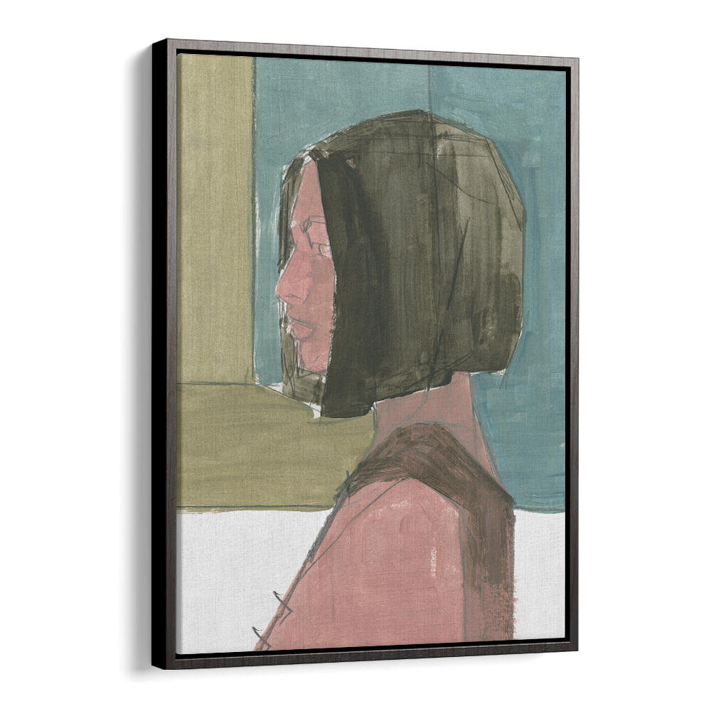 Elegant FEMALE PORTRAIT I, PORTRAITS showcasing abstract emotions and figurative beauty, perfect for any art collection.
