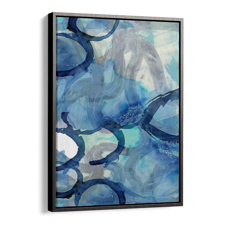Captivating BLUE ABSTRACT SWIRLS 2, ABSTRACT PAINTINGS featuring vibrant hues and dynamic forms for stunning decor.