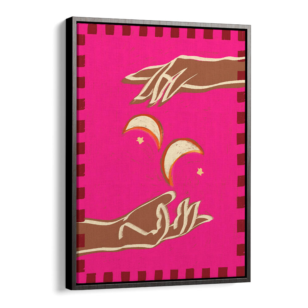 A COUPLE OF MOONS , BOHO ART PAINTINGS