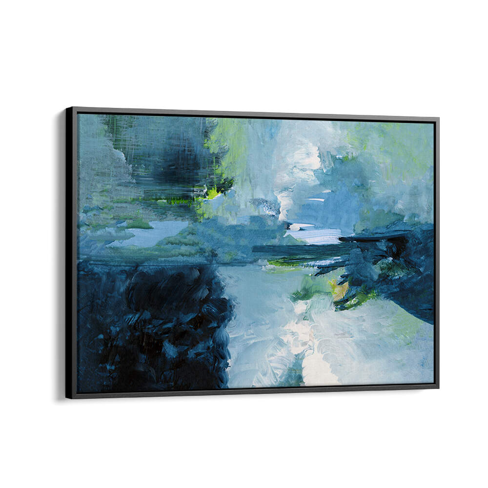 A QUIET REFLECTION II, ABSTRACT PAINTINGS showcases serene colors and textures for a tranquil home ambiance.