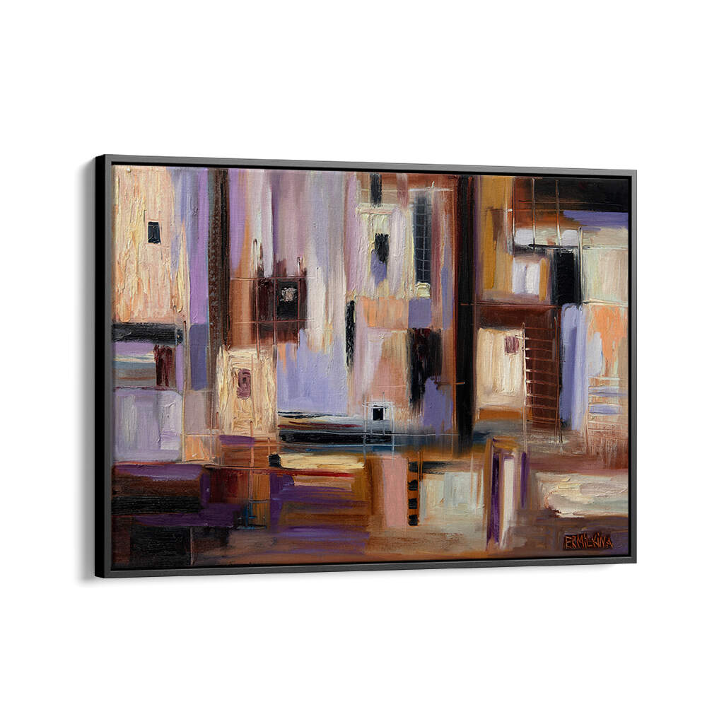 ABSTRACT CITY , MODERN IMPRESSIONISM PAINTINGS