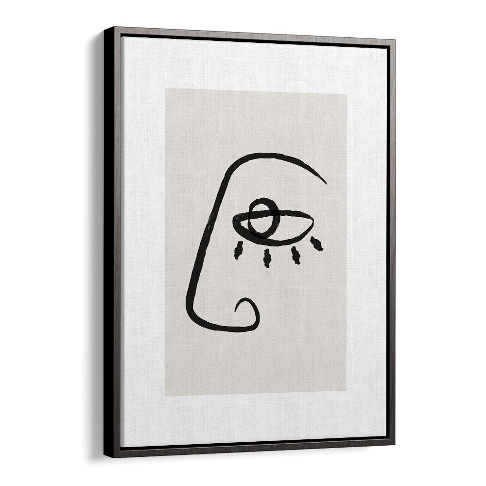ABSTRACT FACE II , LINE ART PAINTINGS