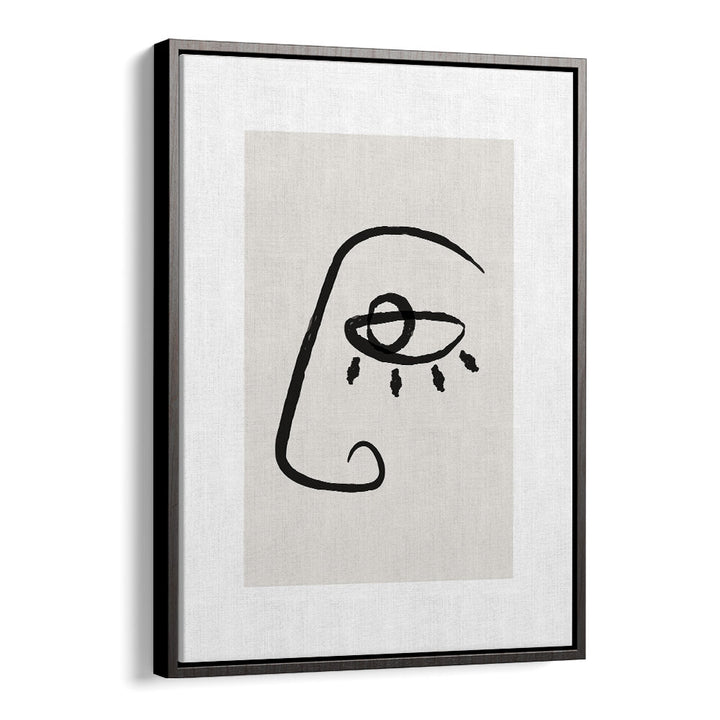 ABSTRACT FACE II , LINE ART PAINTINGS
