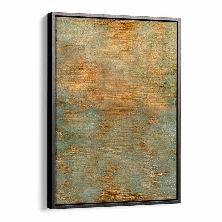ABSTRACT GREEN GOLD ART , ABSTRACT PAINTINGS