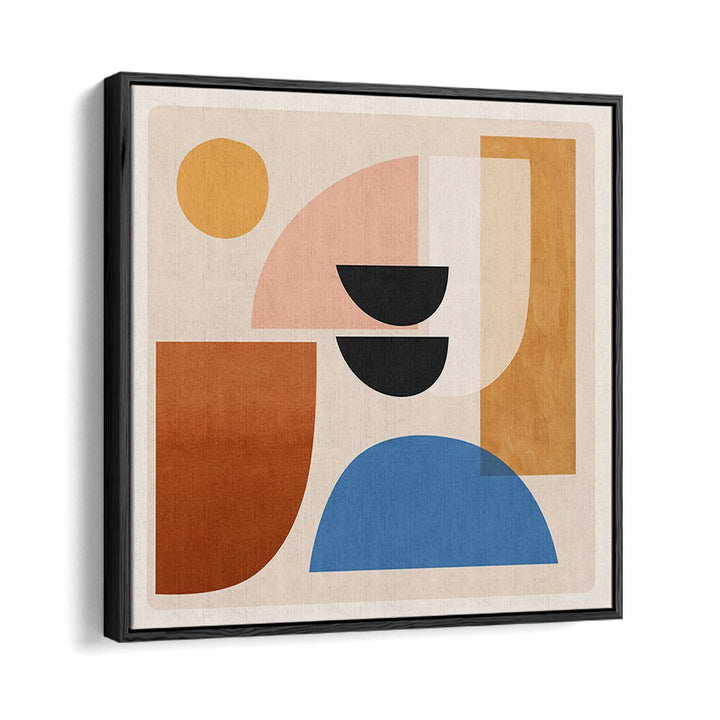 ABSTRACT MINIMAL SHAPES VI, GEOMETRIC ART PRINTS showcase vibrant colors and forms, perfect for modern home decor.