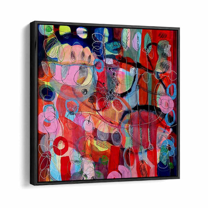 Vibrant colors and dynamic shapes define AFTER THE RAIN II, ABSTRACT PAINTINGS, showcasing contemporary artistry.