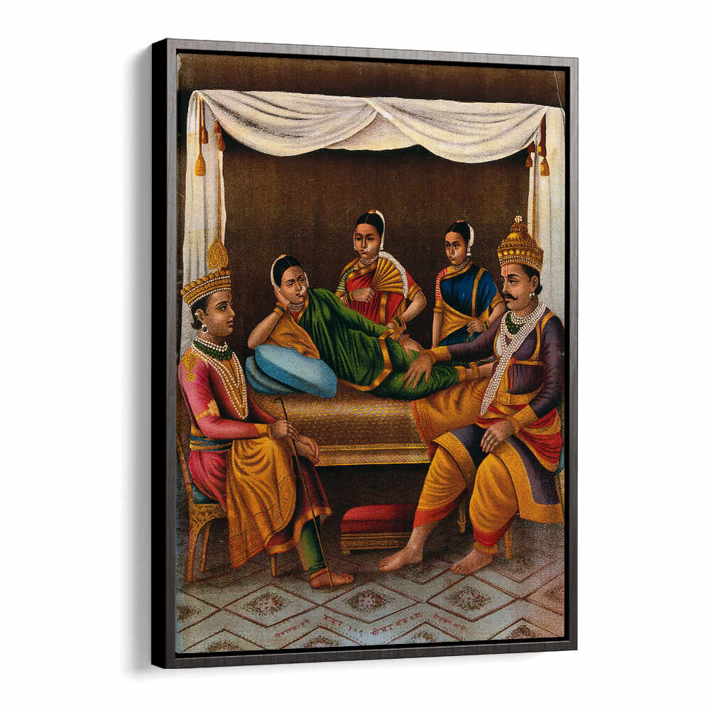 AHILYABAI HOLKAR WITH TWO FEMALE ATTENDANTS