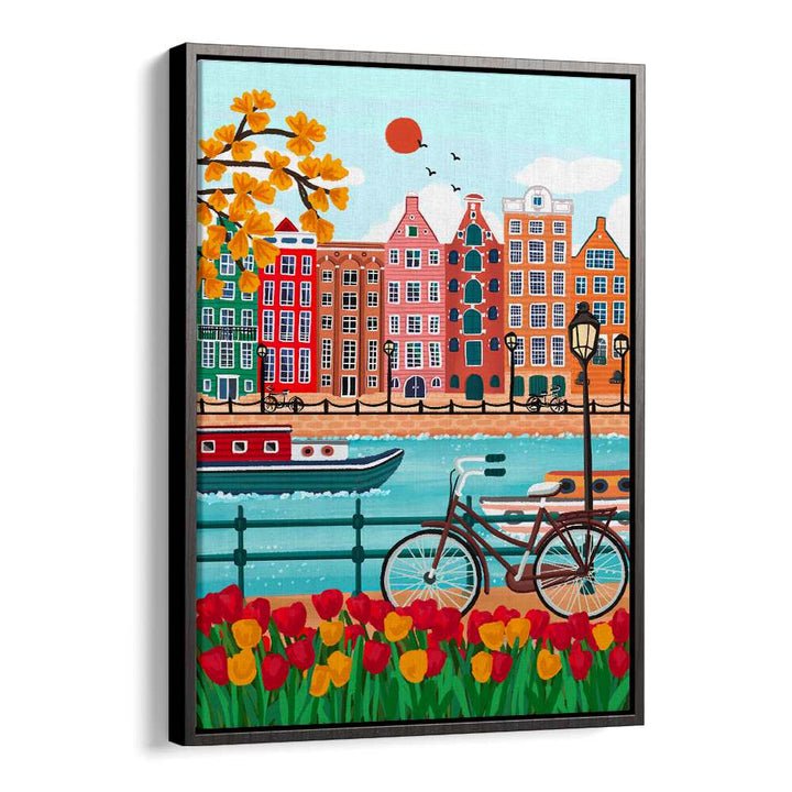 AMSTERDAM CANAL-SIDE CHARM ,TRAVEL POSTERS