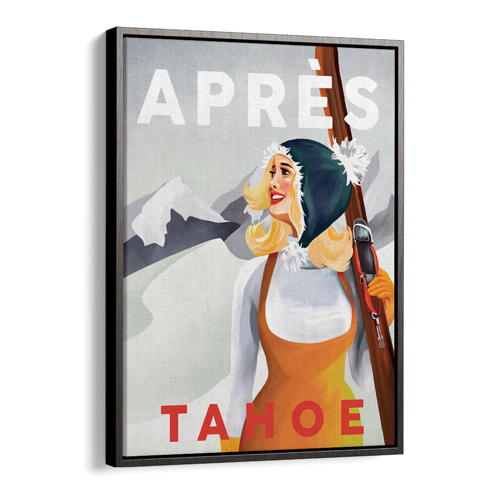 APRES SKI LAKE , VINTAGE TRAVEL POSTERS