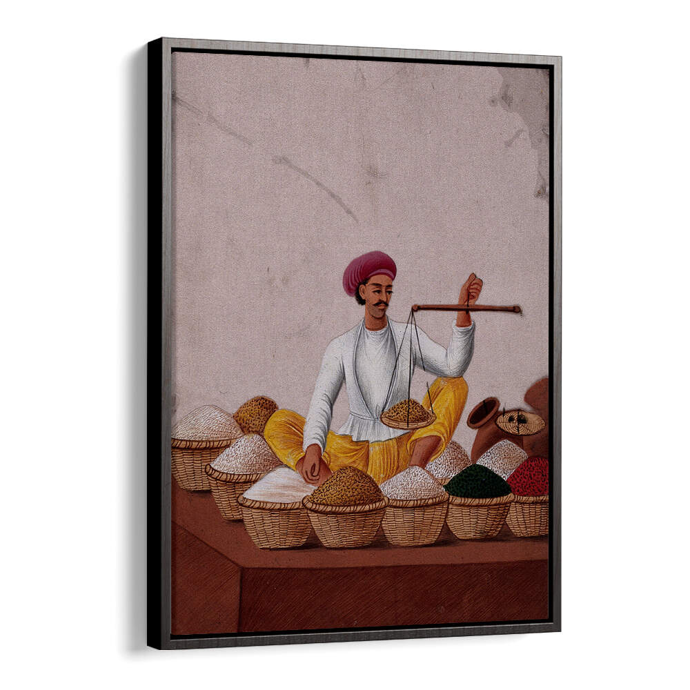 A SHOPKEEPER WEIGHING PULSES