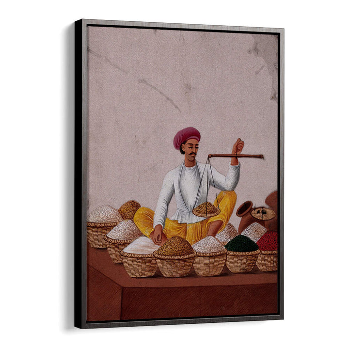 A SHOPKEEPER WEIGHING PULSES