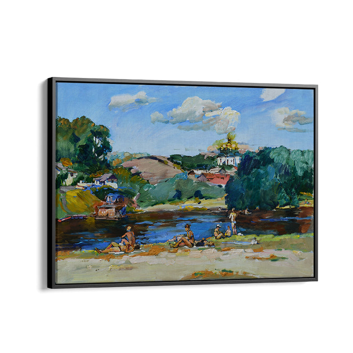 BATHERS ON THE RIVERBANK