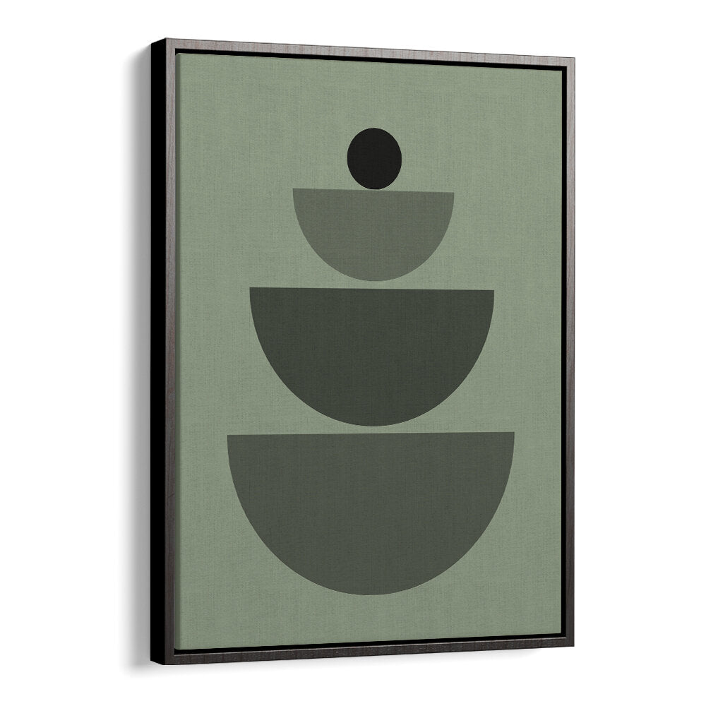 BAUHAUS BOHO SAAGE GREEN IV , BOHO ART PAINTINGS