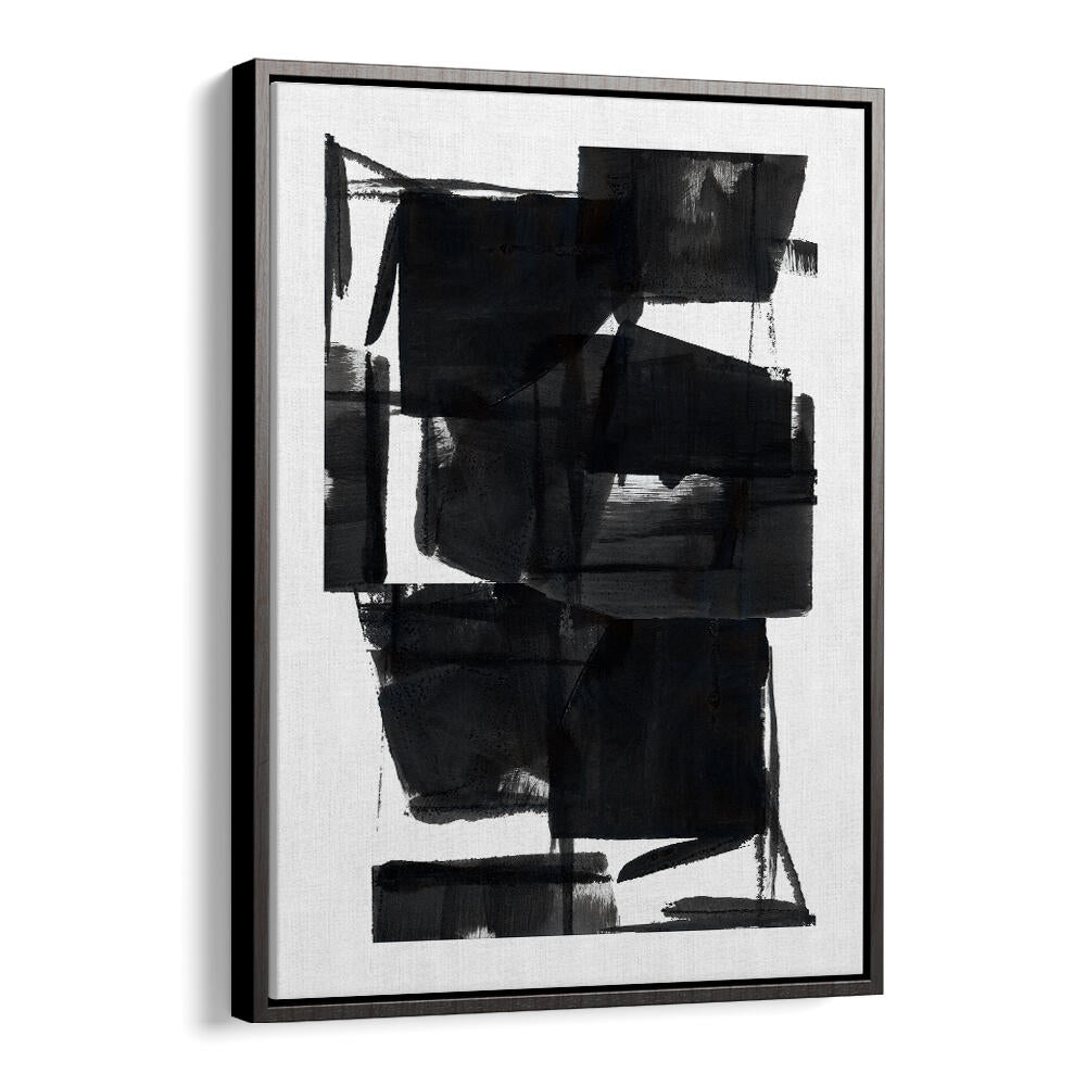 Elevate your space with ABSTRACT COMPOSITION VIII, stunning abstract paintings in bold black and white. Perfect for any room.