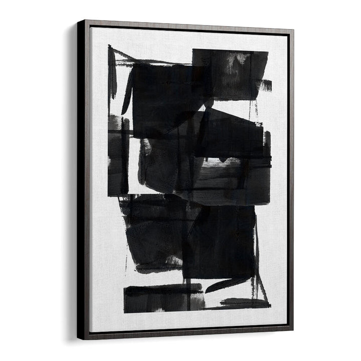 Elevate your space with ABSTRACT COMPOSITION VIII, stunning abstract paintings in bold black and white. Perfect for any room.