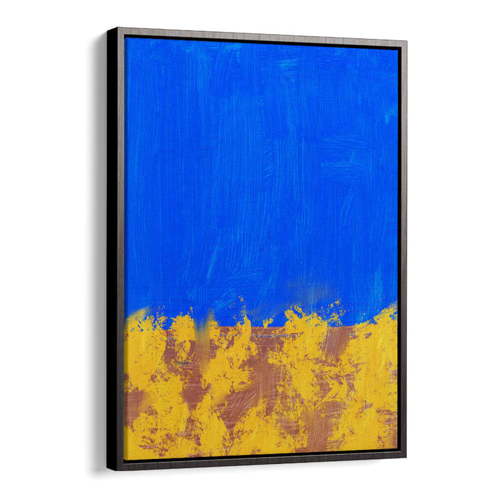 BLUE & YELLOW BRUSHSTROKES , ABSTRACT PAINTINGS