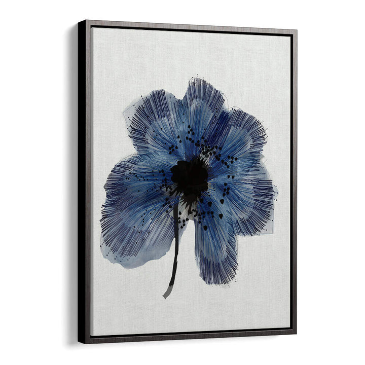 BLUE FLOWER II , FLORAL FLOWER PAINTINGS