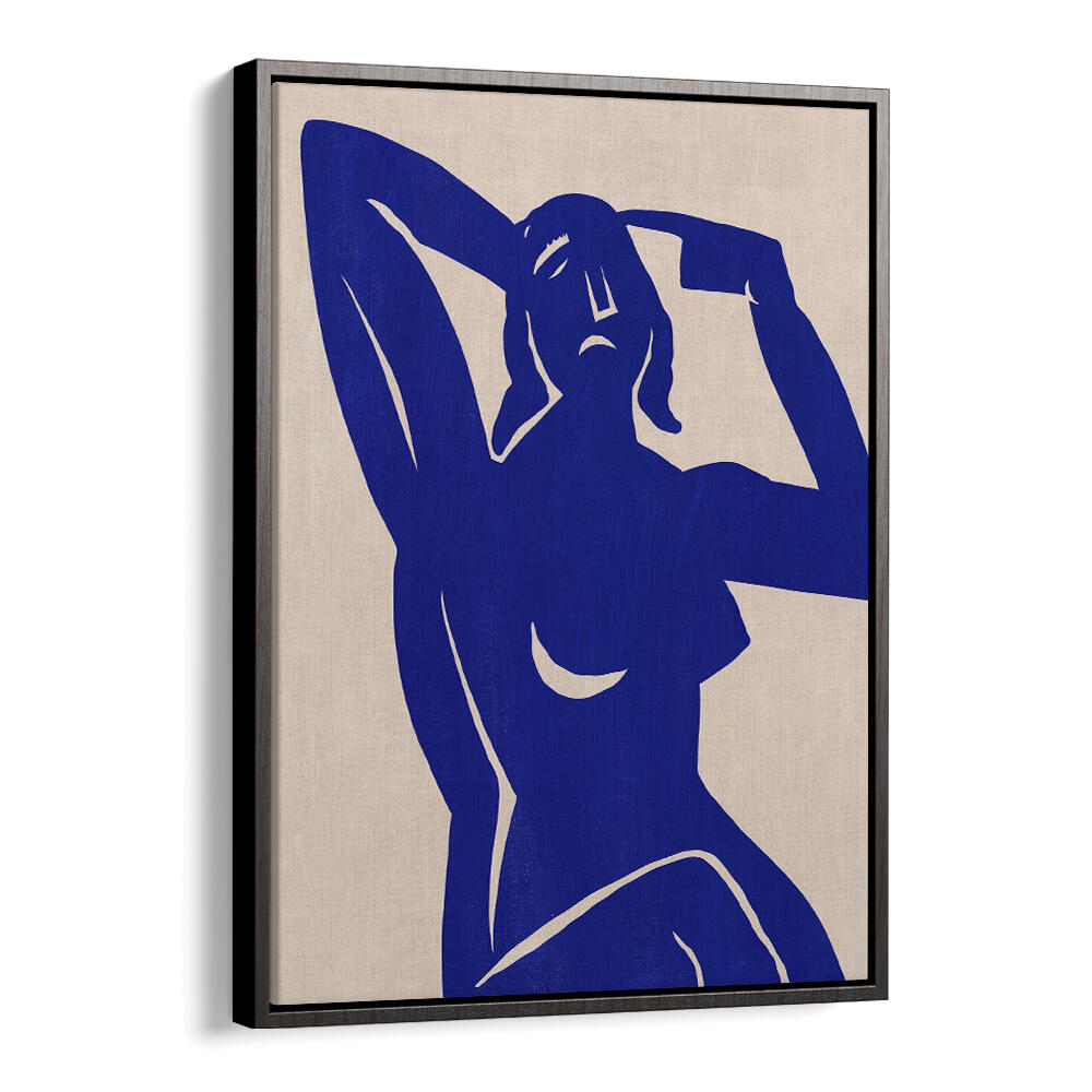 BLUE SILHOUETTE MUSE , PORTRAITS & FIGURATIVE ILLUSTRATIONS