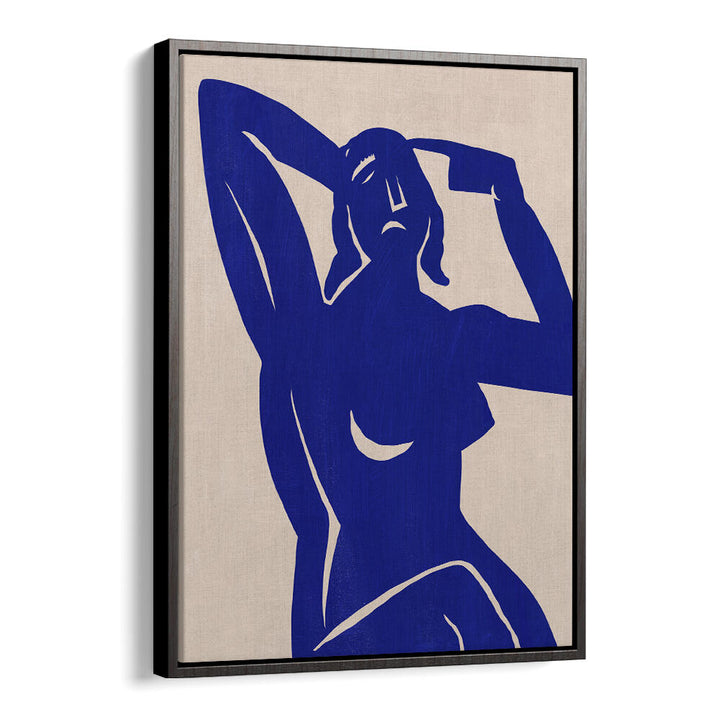 BLUE SILHOUETTE MUSE , PORTRAITS & FIGURATIVE ILLUSTRATIONS