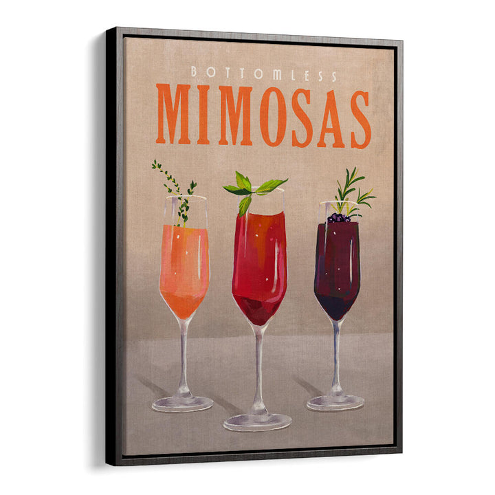 BOTTOMLESS MIMOSAS PASTEL , BAR & CAFE ART