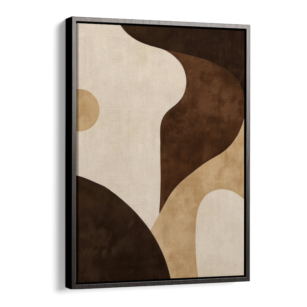 BROWN TONES GEOMETRIC II , BOHO ART PAINTINGS