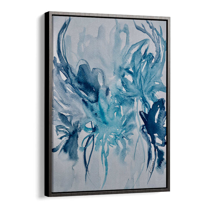 Elevate your decor with CARELESS WHISPER, ABSTRACT PAINTINGS featuring a stunning blue watercolor design.