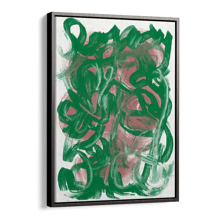 CHAOS GREEN LARGE, ABSTRACT PAINTINGS