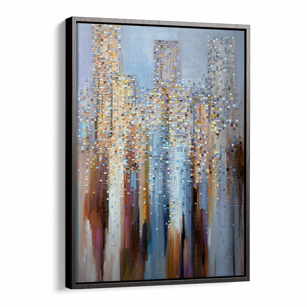 CITY IN THE CLOUDS , MODERN IMPRESSIONISM PAINTINGS