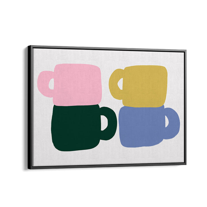 COLORFUL COFFEE MUGS , BAR & CAFE ART