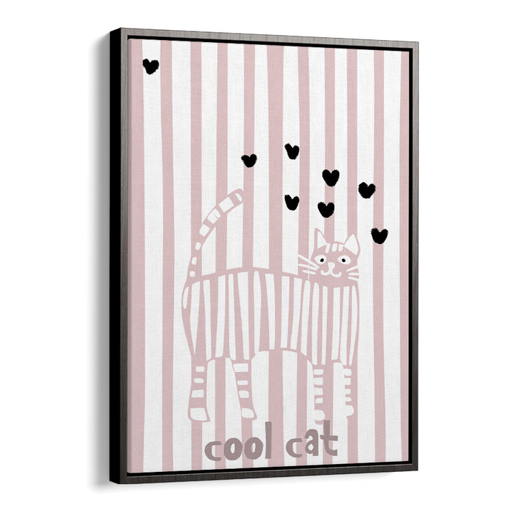 COOL CAT WITH HEARTS