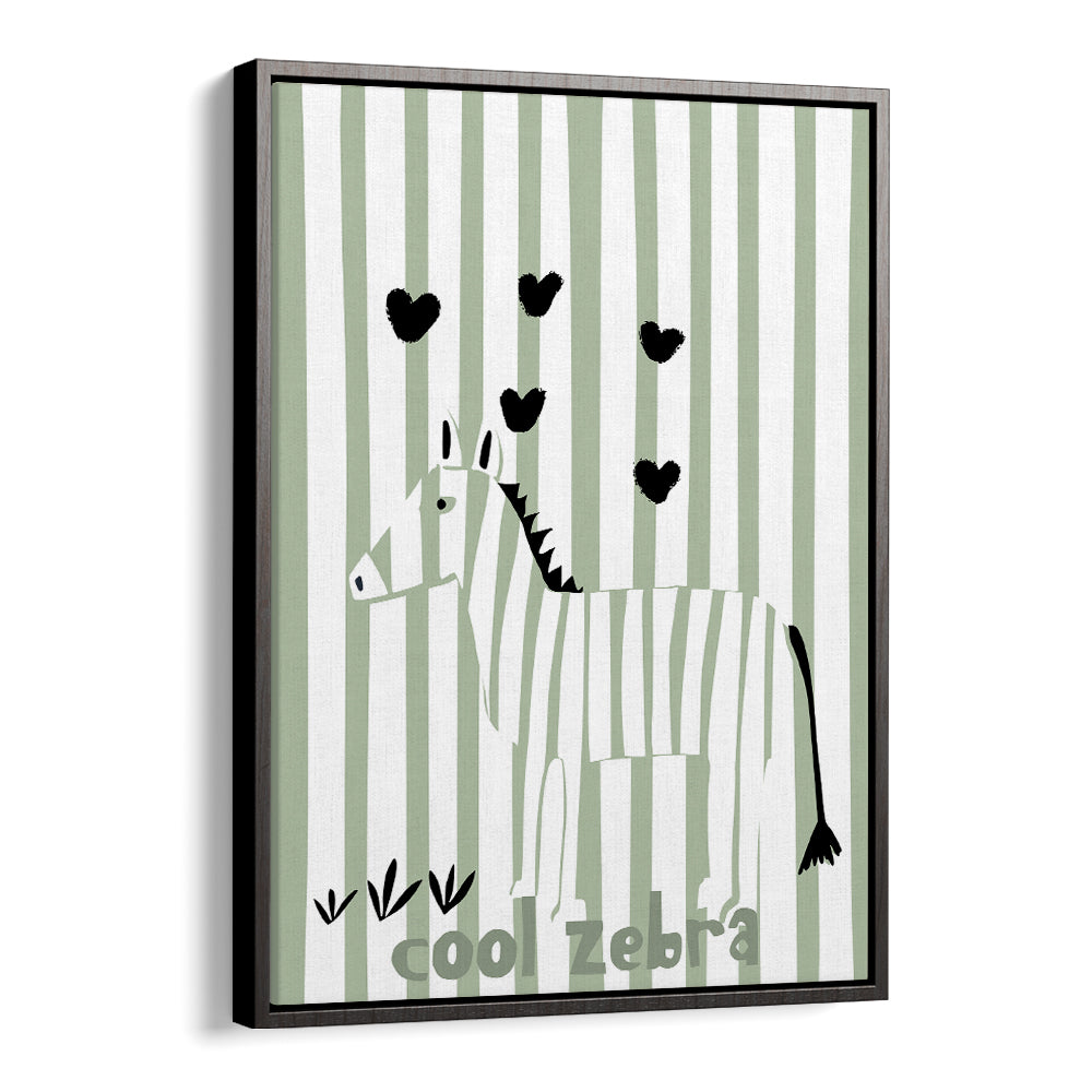COOL ZEBRA WITH HEARTS
