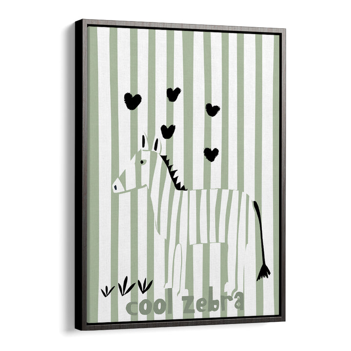 COOL ZEBRA WITH HEARTS