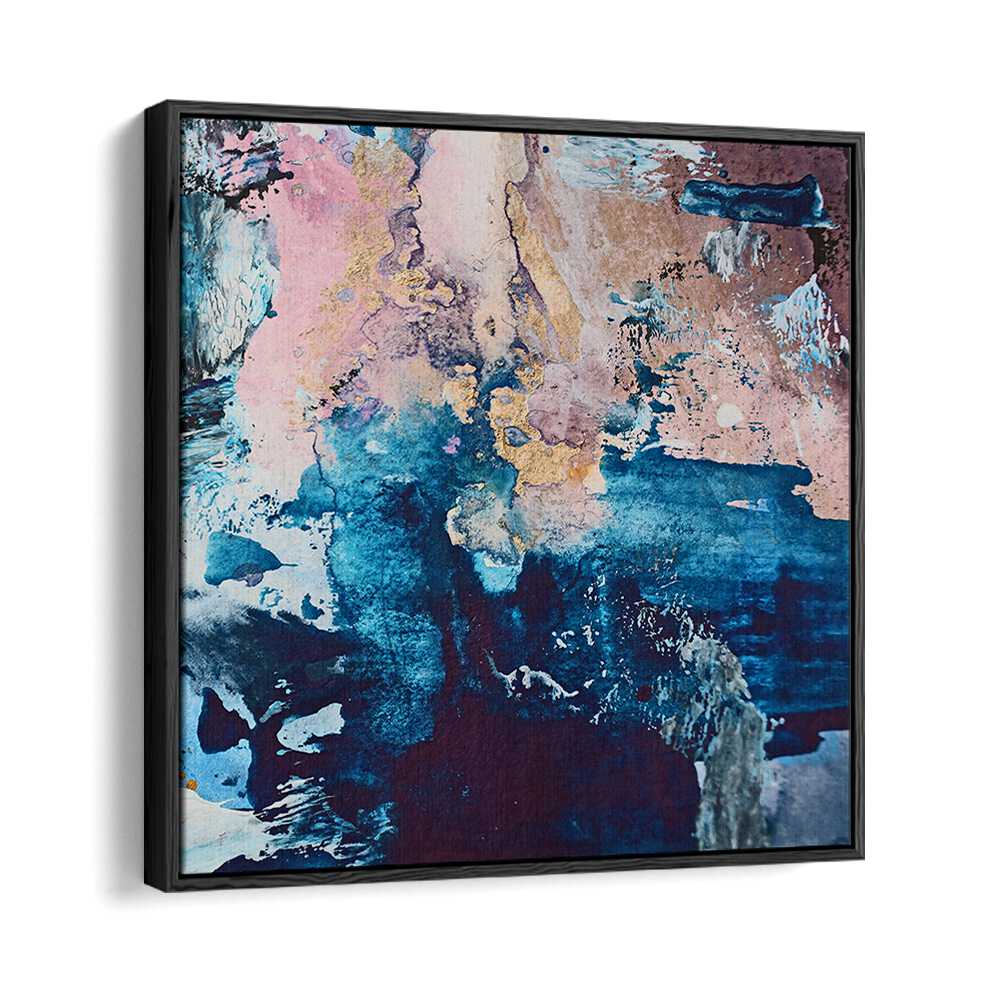 Vibrant blues and pinks in COSMIC WHISPERS, ABSTRACT PAINTINGS, evoke creativity and introspection for modern decor.