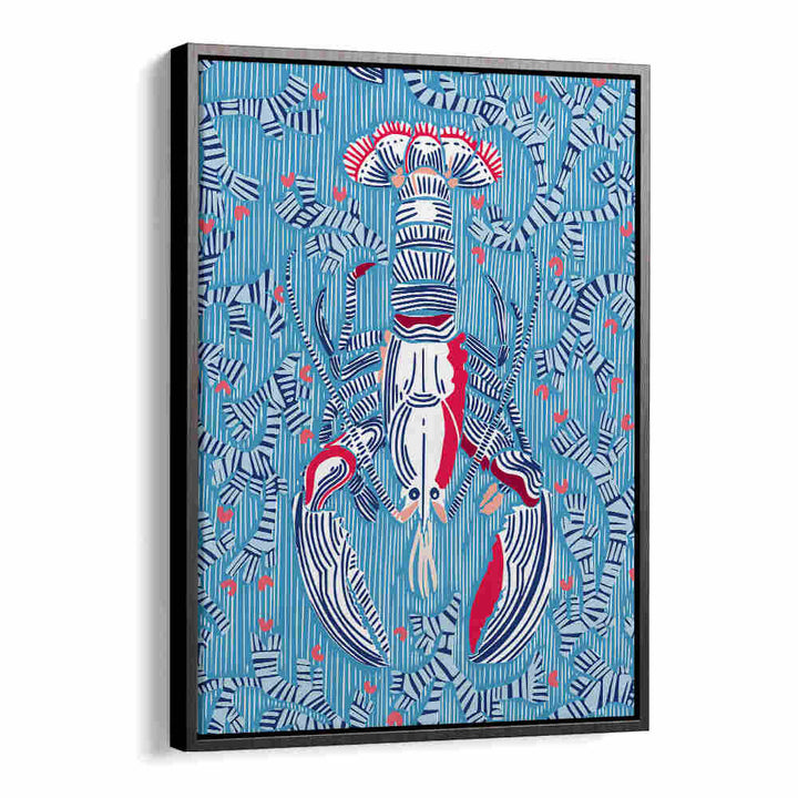 Colorful CRUSTACEAN Beach Paintings showcase a vibrant lobster design, perfect for coastal-themed home decor.