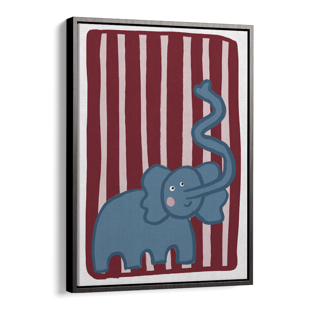 CURIOUS BLUE ELEPHANT , KIDS ROOM PAINTINGS