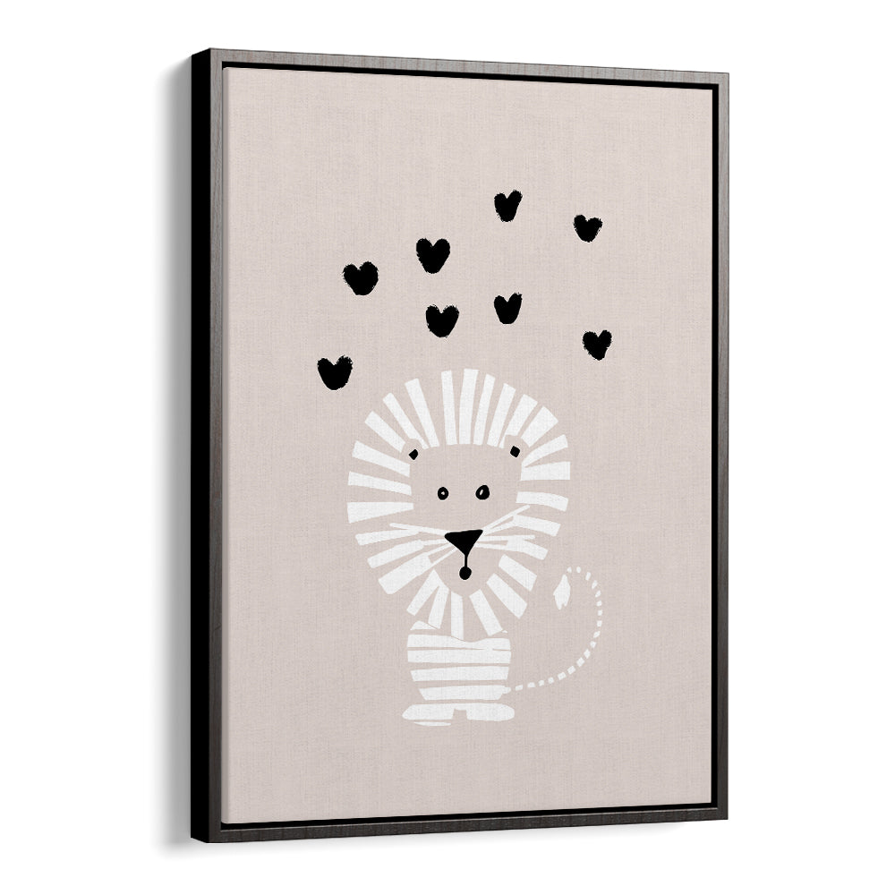 CUTE LION LOVE HEARTS