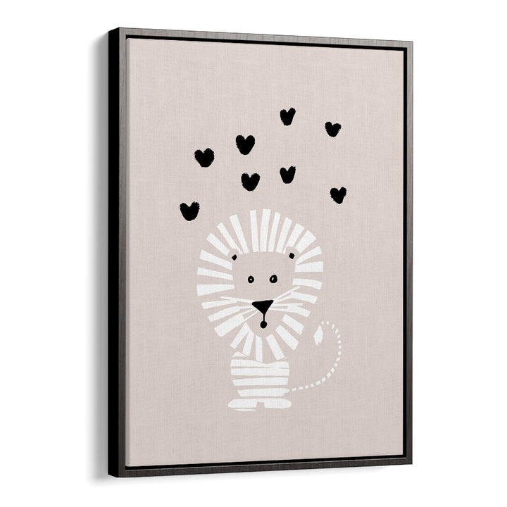 CUTE LION LOVE HEARTS
