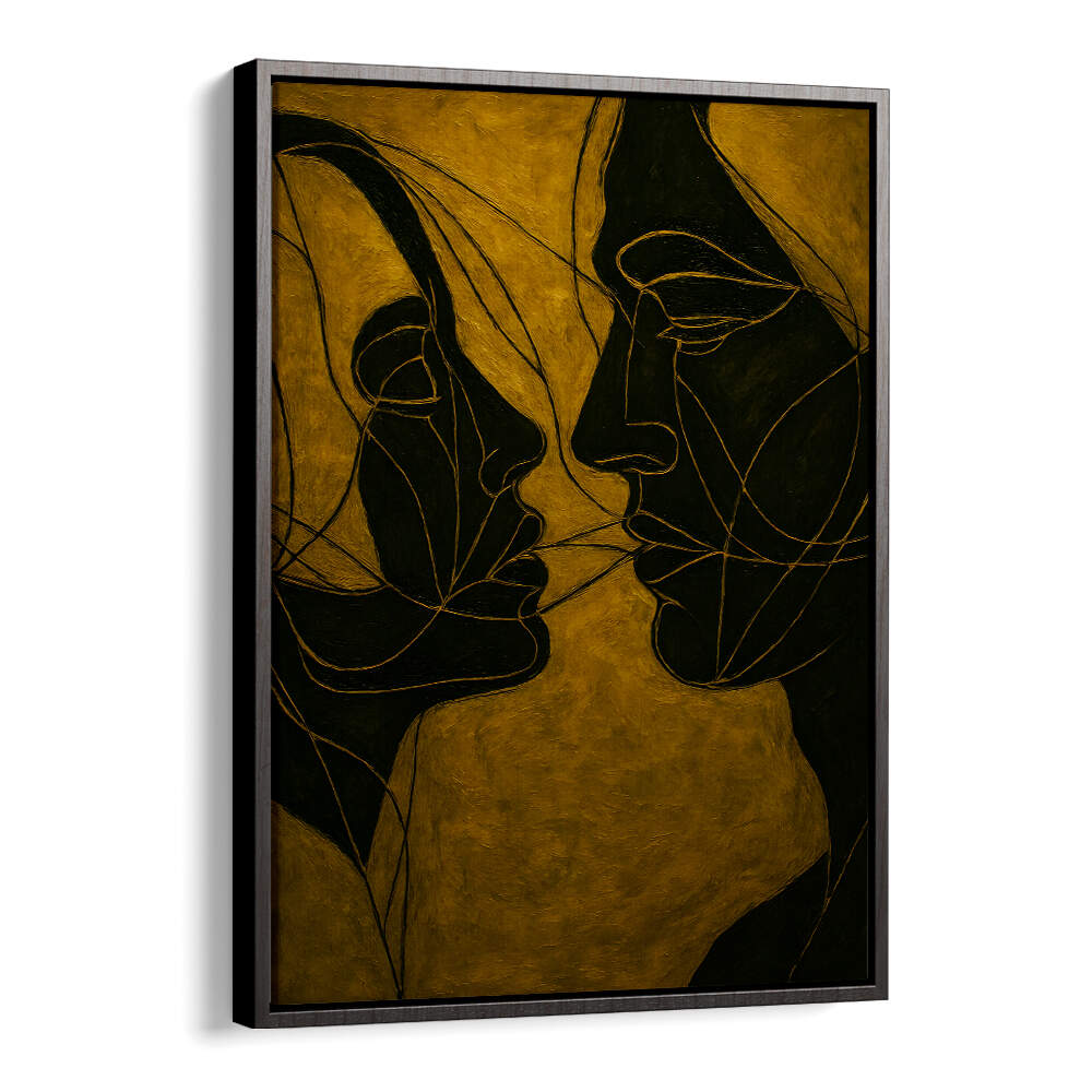 DIALOGUE IN SHADOW , EXPRESSIONISM PAINTINGS