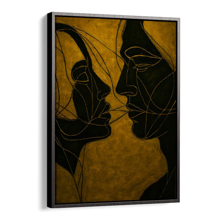 DIALOGUE IN SHADOW , EXPRESSIONISM PAINTINGS