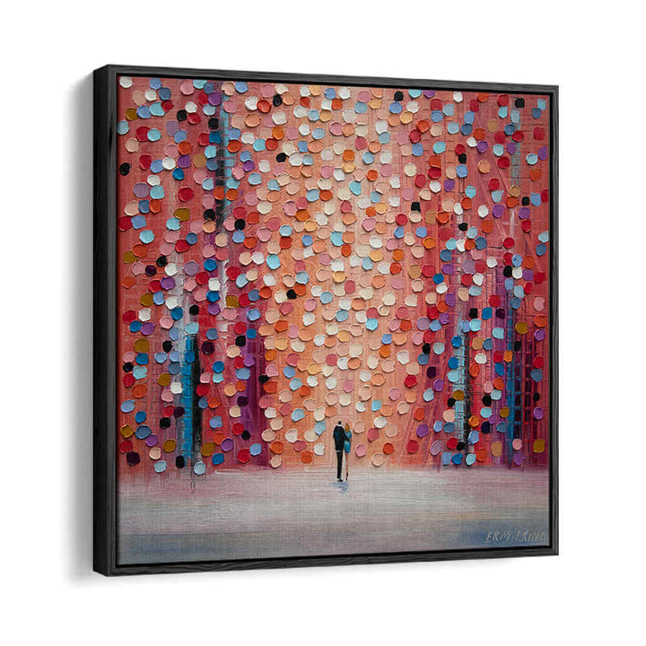 DREAM ON UNDER THE PINK RAIN , MODERN IMPRESSIONISM PAINTINGS